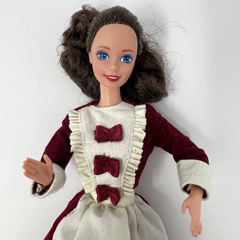 Barbie Doll Pilgrim Vintage 1966 Mattel Burgundy‎ Velvet Dress Malaysia